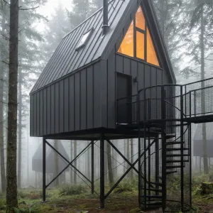 Mistlifted Charcoal Canopy Cabin