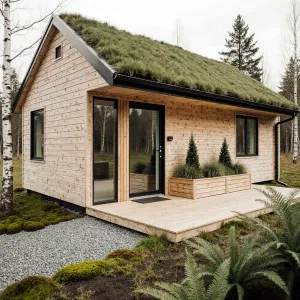 Woodland Oasis with a Living Roof