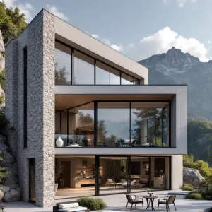 Glass Serenity in the Alps
