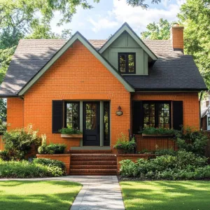 Sunny Citrus Cottage with Green Accents