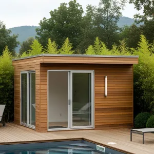 Tiny Zen Poolside Cabin