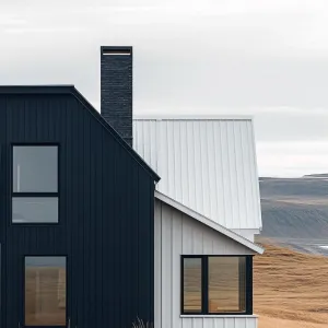 Stark Elegance: A Modern Marvel in the Meadow