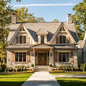 Whimsical Gable Meets Stone Bravado