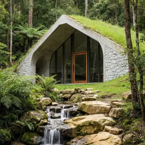 Hillside Hideout Beside Whispering Stream