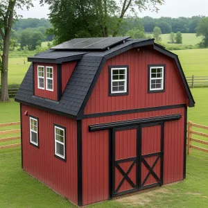 Tiny Red Barn Oasis