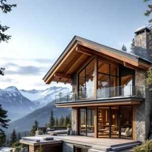 Mountain Haven: Glass and Timber Escape