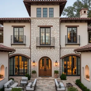 Gorgeous Mediterranean Villa with Stone Facade
