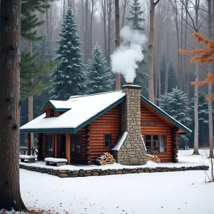 Snowy Serenity Lodge