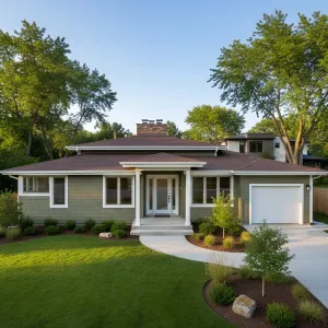 Low Hipped Haven With Sage Shingles