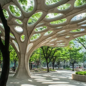 Organic Canopy of Whimsical Light