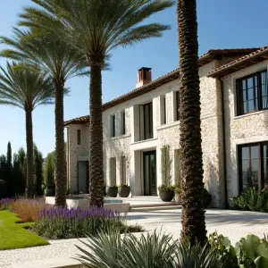 Tuscan Treasure with Tall Palms
