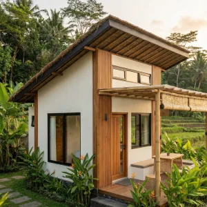 Sunrise Porch Ricefield Micro Cottage