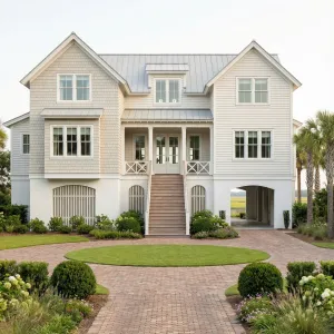 Elevated Marshfront Cottage With Grand Walkway