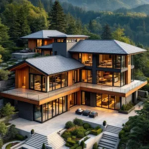 Contemporary Sanctuary Amidst Evergreen Peaks