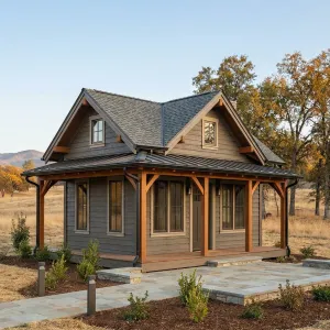 Prairie Eaves Timber Homestead Cabin