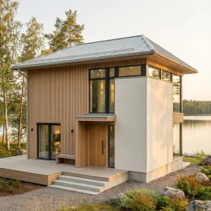 Harborview Nordic Timber Loft House