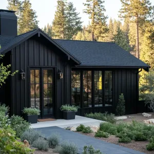 Charcoal Haven Among Tall Pines