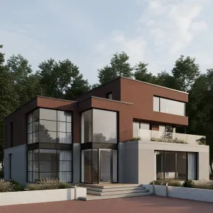 Tiered Brick Lofts With Glass Terraces