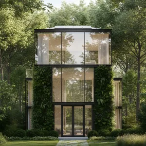 Glass Haven in Leafy Luxuriance