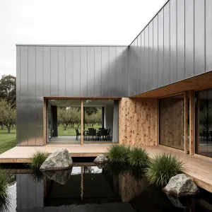Chic Cubist Sanctuary: Water’s Edge Wonder
