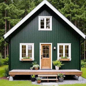 Verdant Villa: A Norwegian Forest Frolic