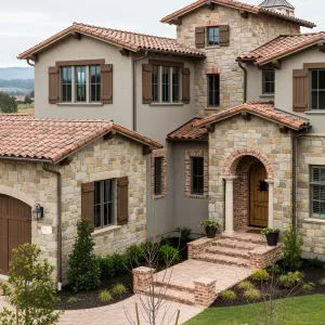 Rustic Paradise with a Brick Flair